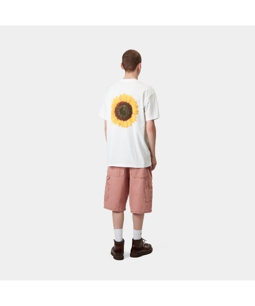 【carhartt】\"S/S Sunflower\"サンフラワー花コットンTシャツ/4色 Carhartt wip 's/s sunflower' t-shirt available on SUGAR - 177612