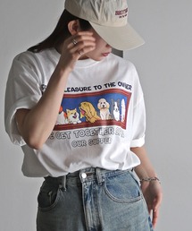 夕食アニマルプリントTシャツ