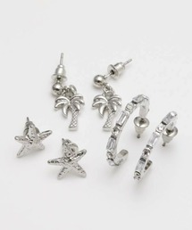 AMINA COLLECTION（アミナコレクション）の「Kahiko/カヒコ ピアス パームツリー 3組セット 4CBZ5103（ピアス（両耳用））」