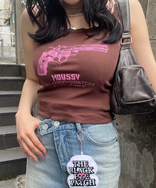 MOUSSY（マウジー）の「BEP GUN GRAPHIC キャミソール