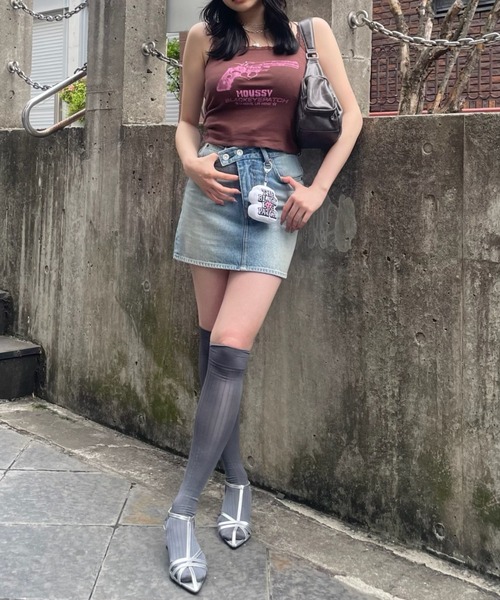 MOUSSY（マウジー）の「BEP GUN GRAPHIC キャミソール