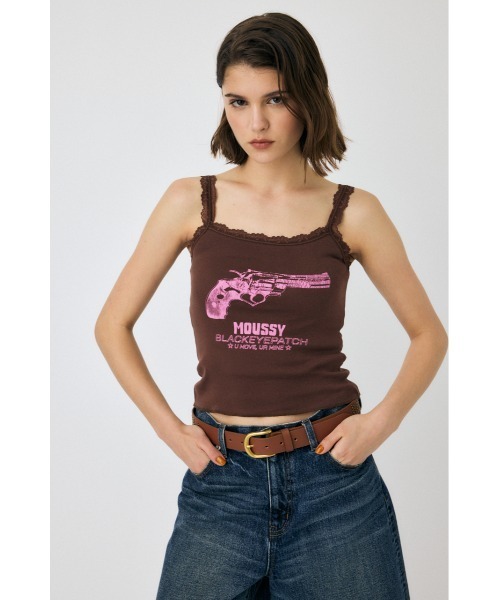MOUSSY BEP GUN GRAPHIC キャミソール BEP GUN GRAPHIC キャミソール（キャミソール）｜MOUSSY