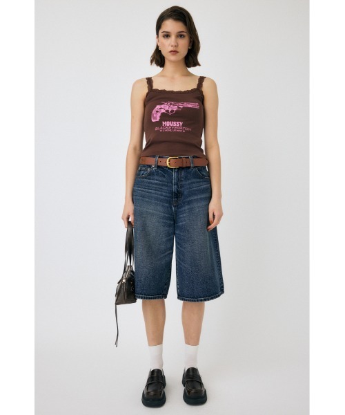 MOUSSY BEP GUN GRAPHIC キャミソール ブラウン BEP GUN GRAPHIC キャミソール（キャミソール）｜MOUSSY