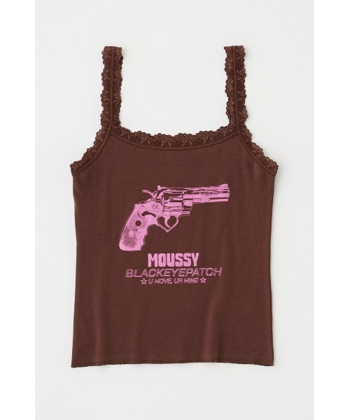 MOUSSY BEP GUN GRAPHIC キャミソール BEP GUN GRAPHIC キャミソール（キャミソール）｜MOUSSY