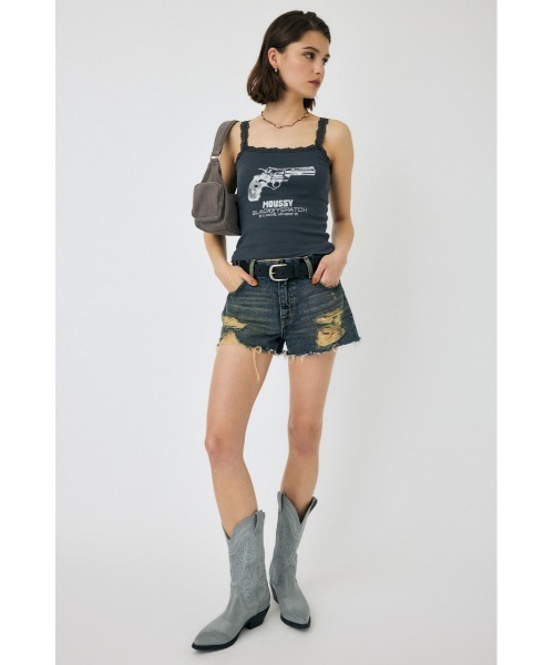 MOUSSY BEP GUN GRAPHIC キャミソール ブラウン MOUSSY BEP GUN GRAPHIC キャミソール ブラウン