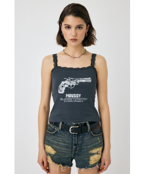 MOUSSY（マウジー）の「BEP GUN GRAPHIC キャミソール
