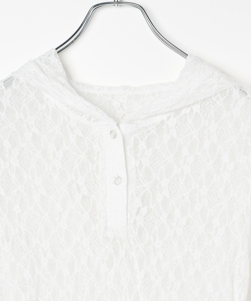 セール】3.3 Field Trip／レース半袖フーディー（Tシャツ