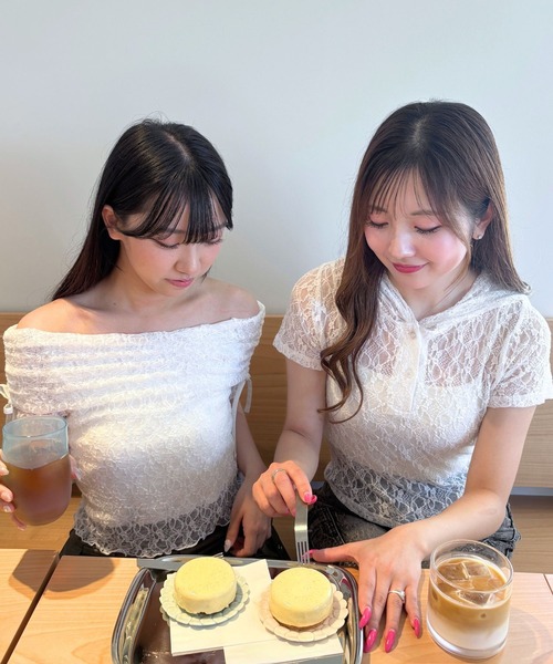 セール】3.3 Field Trip／レース半袖フーディー（Tシャツ