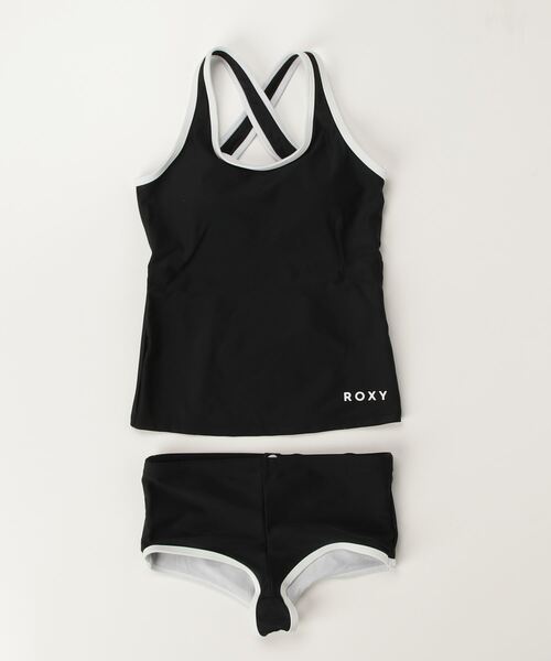 ROXY（ロキシー）の「ロキシー ROXY MINI DEEP WATER（水着・キッズ・ブラック/ネイビー・130cm/140cm/150cm）」の2枚目の写真