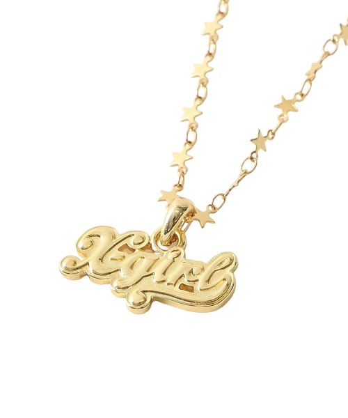 X-girl（エックスガール）の「STAR CHAIN NECKLACE（ネックレス・レディース・シルバー/ゴールド・ONE SIZE）」の3枚目の写真
