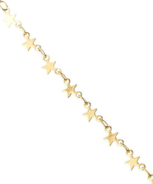 X-girl（エックスガール）の「STAR CHAIN NECKLACE（ネックレス・レディース・シルバー/ゴールド・ONE SIZE）」の4枚目の写真