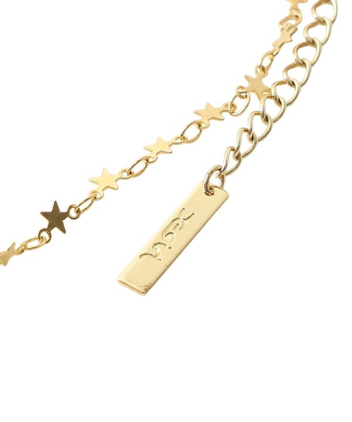 X-girl（エックスガール）の「STAR CHAIN NECKLACE（ネックレス・レディース・シルバー/ゴールド・ONE SIZE）」の5枚目の写真