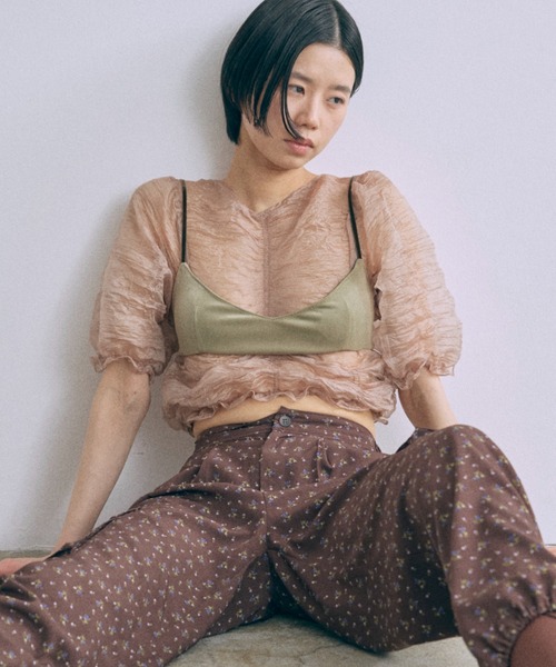 EN NEUME（エンノイム）の「Velor Healthy Bra Top（その他トップス・レディース・チャコールグレー/イエロー/ブラウン/ピンク/グリーン・FREE）」の3枚目の写真