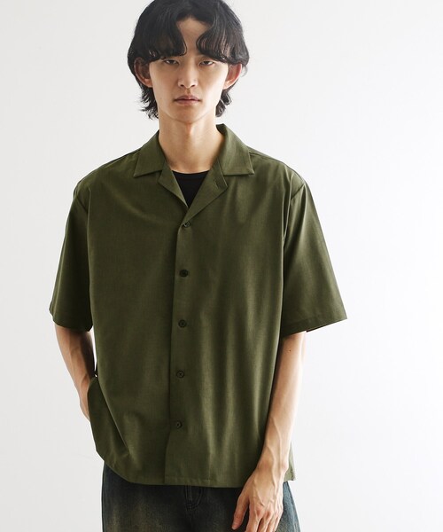 tk.TAKEO KIKUCHI(ティーケータケオキクチ)の「◆【マシンウォッシャブル/吸水速乾】ポリトロシャツ セットアップ対応(シャツ/ブラウス・メンズ・ブラック/グレー系1/ネイビー系1/モスグリーン・02/03/04)」の9枚目の写真