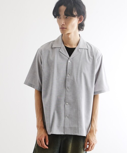 tk.TAKEO KIKUCHI(ティーケータケオキクチ)の「◆【マシンウォッシャブル/吸水速乾】ポリトロシャツ セットアップ対応(シャツ/ブラウス・メンズ・ブラック/グレー系1/ネイビー系1/モスグリーン・02/03/04)」の13枚目の写真