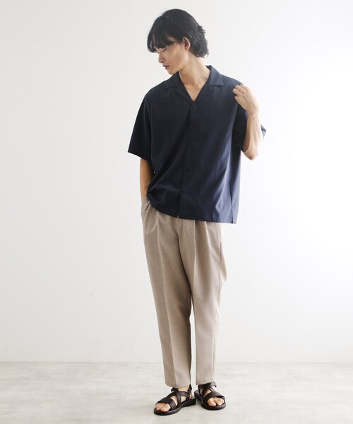 tk.TAKEO KIKUCHI(ティーケータケオキクチ)の「◆【マシンウォッシャブル/吸水速乾】ポリトロシャツ セットアップ対応(シャツ/ブラウス・メンズ・ブラック/グレー系1/ネイビー系1/モスグリーン・02/03/04)」の18枚目の写真