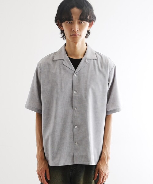 tk.TAKEO KIKUCHI(ティーケータケオキクチ)の「◆【マシンウォッシャブル/吸水速乾】ポリトロシャツ セットアップ対応(シャツ/ブラウス・メンズ・ブラック/グレー系1/ネイビー系1/モスグリーン・02/03/04)」の21枚目の写真