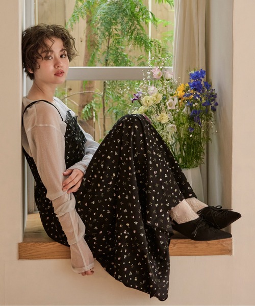 loin nuit(ロワンニュイ)の「glitter sheer long sleeve tops / グリッターシアーロングスリーブトップス(Tシャツ/カットソー・レディース・ホワイト/グレー/ラベンダー・FREE)」の15枚目の写真