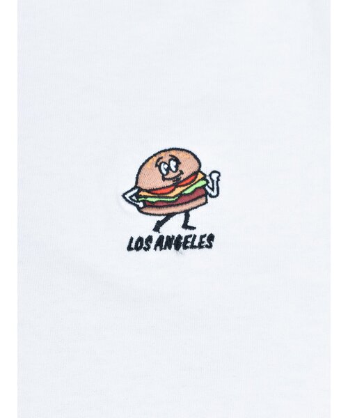 Import & Select(インポートアンドセレクト)の「【California T-shirt】フードワンポイント刺繍Tシャツ ショートスリーブTシャツ 半袖Tシャツ(Tシャツ/カットソー・メンズ・ブラック/ホワイト/ベージュ・2/3)」の7枚目の写真