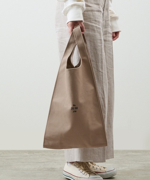 20/80(テゥエンティーエイティー)の「20/80 トゥエンティーエイティー / CANVAS #8 GROCERY BAG 8号キャンバスグローサリーバッグ トートバッグ コンビニエンスバッグ / T075(トートバッグ・メンズ・グレー/ブラック/ダークブラウン/ベージュ・FREE)」の1枚目の写真