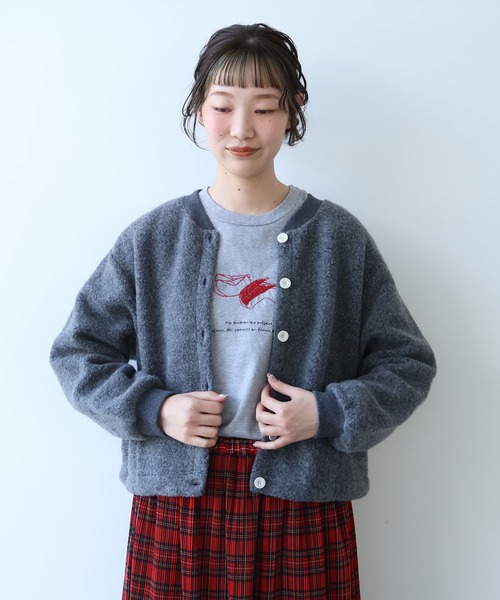 mofumofu ボア カーディガン（カーディガン/ボレロ）｜bulle de savon