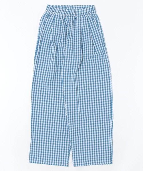 セール】WEGO/ギンガムチェックワイドストレートパンツ（その他