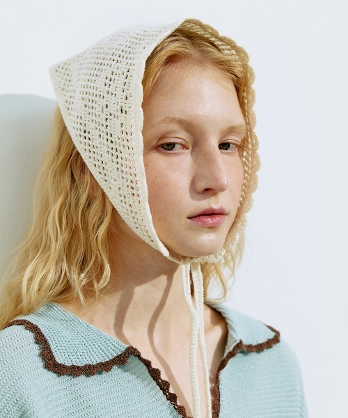 clor(クロル)の「CROCHET CIRCLE KERCHIEF(その他ヘアアクセサリー・レディース・クリーム・ONE SIZE)」の1枚目の写真