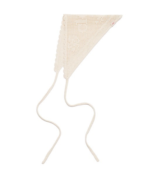 clor(クロル)の「CROCHET CIRCLE KERCHIEF(その他ヘアアクセサリー・レディース・クリーム・ONE SIZE)」の3枚目の写真