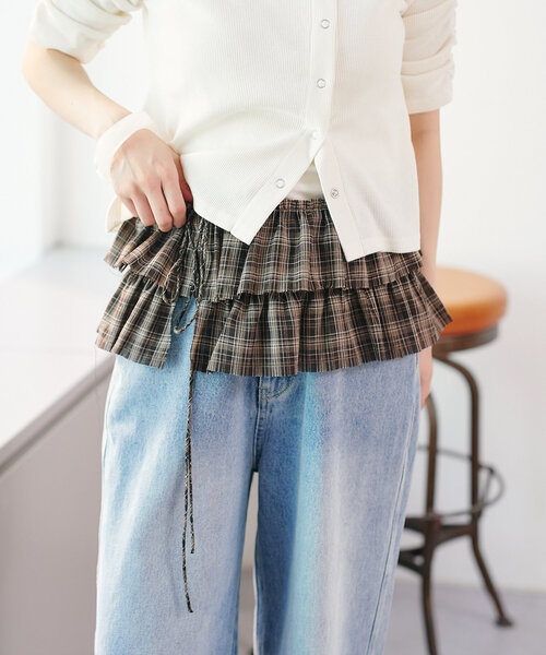 Kastane(カスタネ)の「チェックラップベルト(ベルト・レディース・ブラック/ブラウン・FREE)」の9枚目の写真