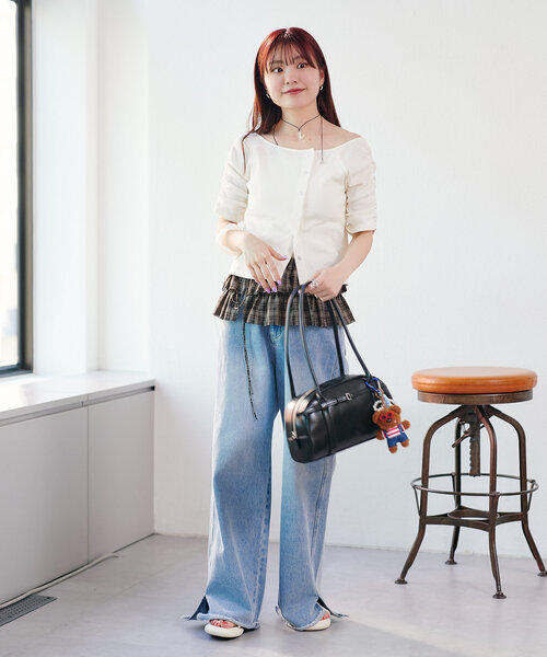 Kastane(カスタネ)の「チェックラップベルト(ベルト・レディース・ブラック/ブラウン・FREE)」の10枚目の写真