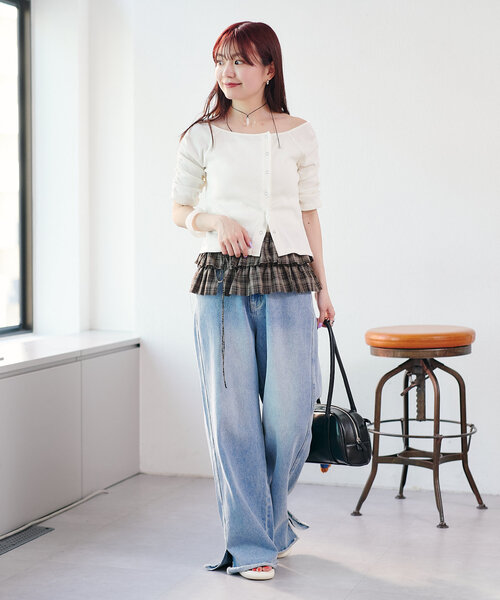 Kastane(カスタネ)の「チェックラップベルト(ベルト・レディース・ブラック/ブラウン・FREE)」の11枚目の写真