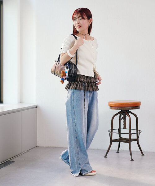 Kastane(カスタネ)の「チェックラップベルト(ベルト・レディース・ブラック/ブラウン・FREE)」の13枚目の写真