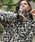 CAMBIOiJrIj́umj10837- Leopard Short Fur High Neck Blouson nClbNu]iu]jvbzCg