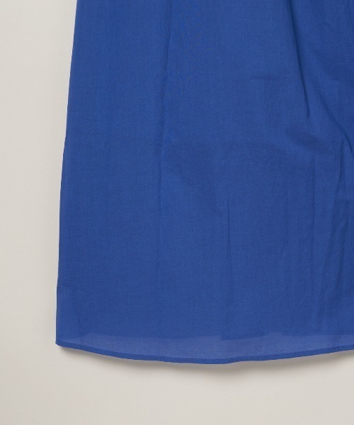 three dots（スリードッツ）の「コットンローン タックドレス（ワンピース・レディース・ブラック/チャコールグレー/ロイヤルブルー・SMALL）」の8枚目の写真