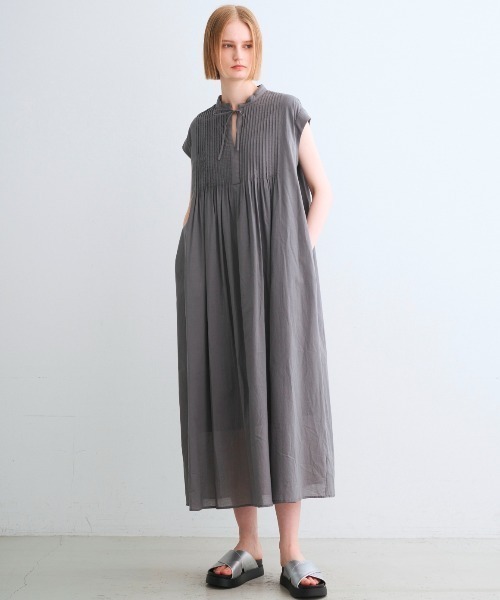 スリードッツ　コットンリネン ドレス Cotton linen dress｜スリードッツ オフィシャルオンラインショップ