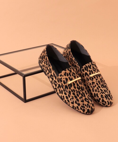 NOLLEY’S（ノーリーズ）の「レオパードスエードスリッパローファー（ローファー・レディース・レオパード・24/23.5/23/24.5）」の3枚目の写真