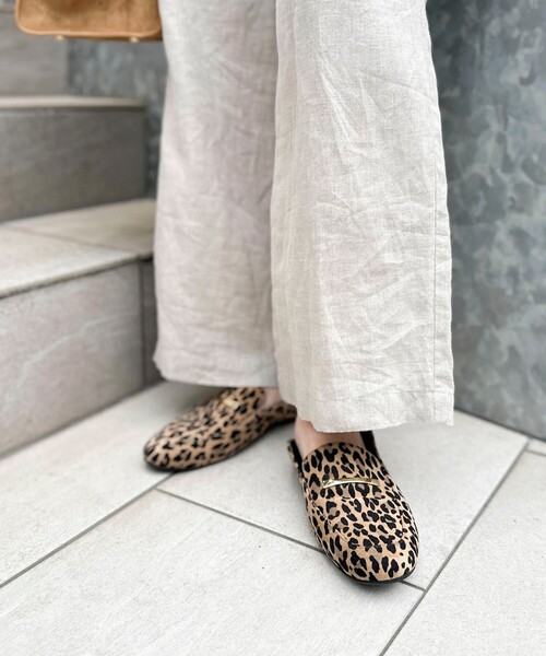 NOLLEY’S（ノーリーズ）の「レオパードスエードスリッパローファー（ローファー・レディース・レオパード・24/23.5/23/24.5）」の5枚目の写真
