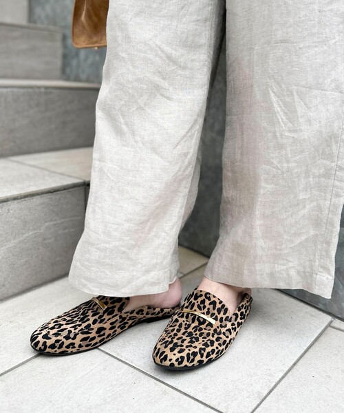 NOLLEY’S（ノーリーズ）の「レオパードスエードスリッパローファー（ローファー・レディース・レオパード・24/23.5/23/24.5）」の6枚目の写真