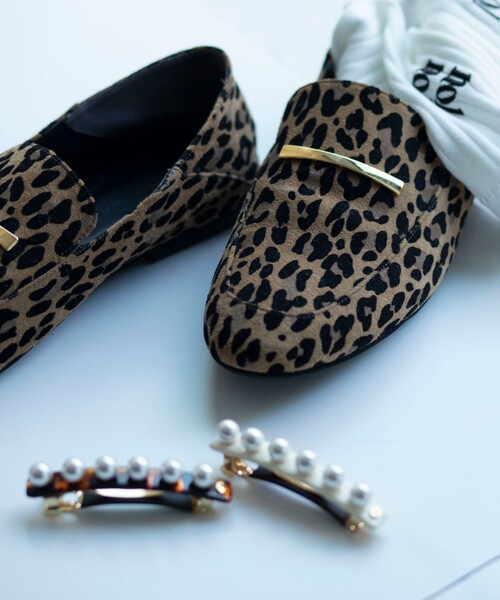 NOLLEY’S（ノーリーズ）の「レオパードスエードスリッパローファー（ローファー・レディース・レオパード・24/23.5/23/24.5）」の19枚目の写真