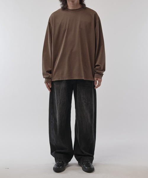 Lui's（ルイス）の「ピグメントポンチカットソー（Tシャツ/カットソー・メンズ・ブラック/ブラウン・S/M）」の5枚目の写真