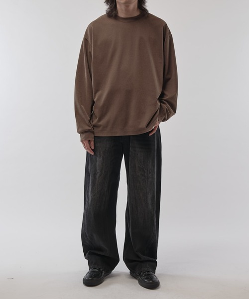 Lui's（ルイス）の「ピグメントポンチカットソー（Tシャツ/カットソー・メンズ・ブラック/ブラウン・S/M）」の6枚目の写真