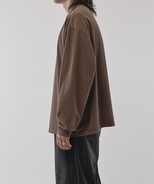 Lui's（ルイス）の「ピグメントポンチカットソー（Tシャツ/カットソー・メンズ・ブラック/ブラウン・S/M）」の3枚目の写真