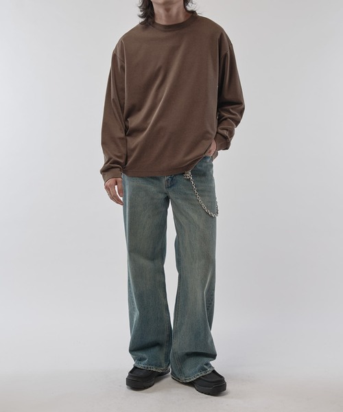 Lui's（ルイス）の「ピグメントポンチカットソー（Tシャツ/カットソー・メンズ・ブラック/ブラウン・S/M）」の11枚目の写真