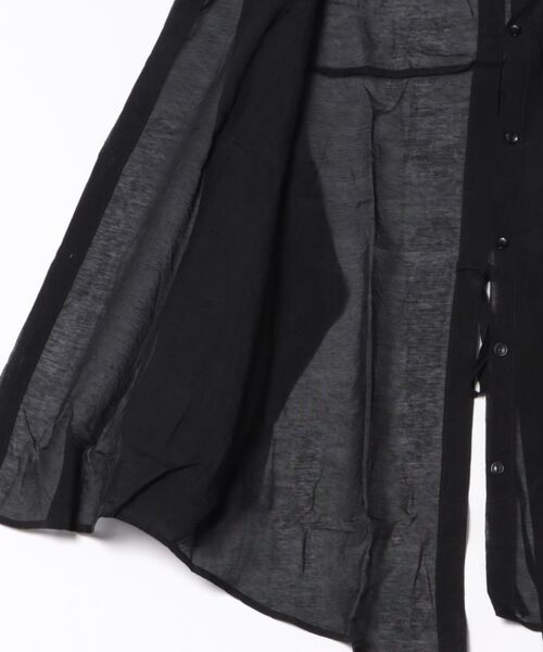 aimoha(アイモハ)の「バックリボン長袖シアーシャツ (SS)(シャツ/ブラウス・レディース・ブラック/ライトベージュ/ホワイト/ライトグレー/ピンク/ライトグリーン・FREE)」の7枚目の写真