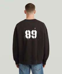 G-STAR | Sprayed 89 Loose Sweater/ステンシルグラフィックロゴルーズスウェット/トレーナー(スウェット)