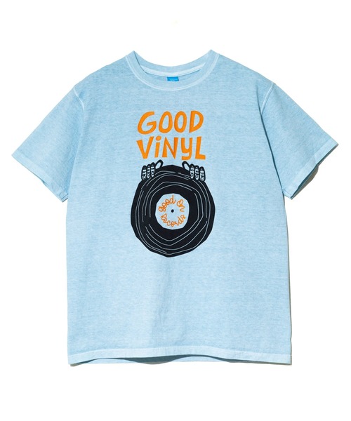 Good On（グッドオン）の「Good On/グッドオン　GOOD VINYL S/S TEE（Tシャツ/カットソー・メンズ・ライトブルー/ナチュラル・LARGE/X-LARGE/MEDIUM）」の8枚目の写真