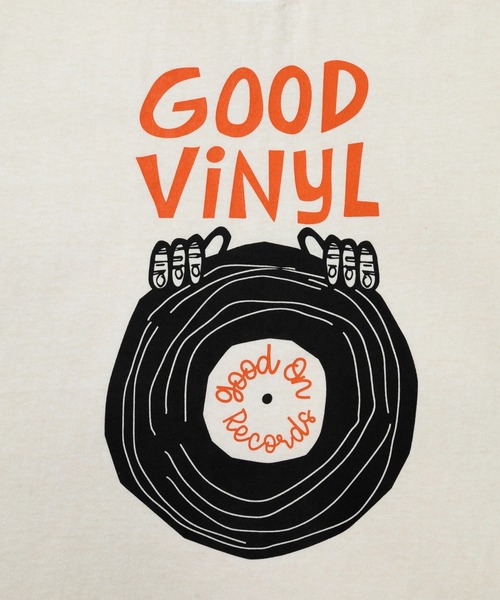 Good On（グッドオン）の「Good On/グッドオン　GOOD VINYL S/S TEE（Tシャツ/カットソー・メンズ・ライトブルー/ナチュラル・LARGE/X-LARGE/MEDIUM）」の11枚目の写真