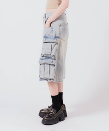 Chick | Cargo pocket half denim pants / カーゴポケットハーフデニムパンツ(デニムパンツ)