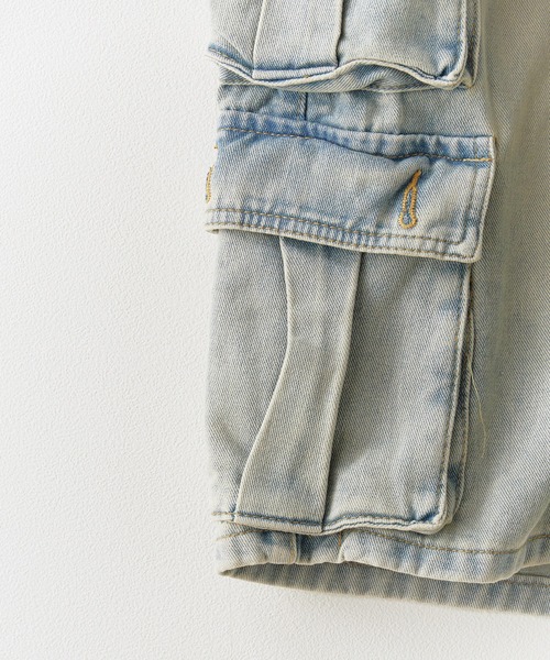 Chick(チック)の「Cargo pocket half denim pants / カーゴポケットハーフデニムパンツ(デニムパンツ・レディース・ブルー・FREE)」の12枚目の写真