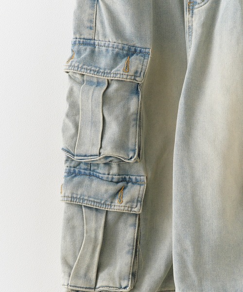 Chick(チック)の「Cargo pocket half denim pants / カーゴポケットハーフデニムパンツ(デニムパンツ・レディース・ブルー・FREE)」の11枚目の写真